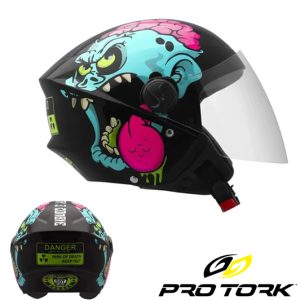 CASCO NEW LIBERTY 3 ZOMBIE NEGRO - TALLE 56