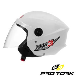 CASCO NEW LIBERTY 3 BLANCO BRILLO - TALLE 60