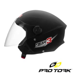 CASCO NEW LIBERTY 3 NEGRO BRILLO - TALLE 60