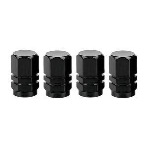 JUEGO DE TAPON DE VALVULAS (X4) - NEGRO