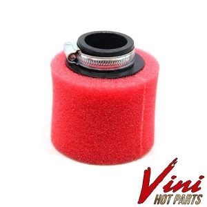 FILTRO DE AIRE ESPONJA 38MM RECTO - ROJO - VINI