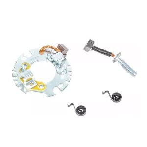 PLAQUETA PORTA CARBONES 2 CARBONES - HONDA XR150 / CG 125  (56MM DIAM)