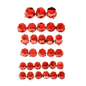 SET TAPITAS CUBRE TORNILLOS ANONIZADAS - ROJA