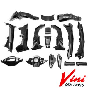 KIT DE PLASTICOS YAMAHA NEW CRYPTON  T 110 NEGRO C/CALCOS - VINI