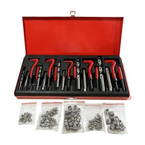 KIT REPARACION ROSCAS INSERTOS MACHOS MECHAS 131 PIEZAS (M 5/6/8/10/12)