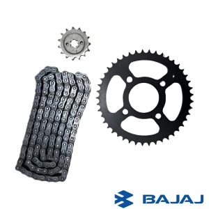 KIT TRANSMISION BAJAJ ROUSER NS 150 / 160(FRENO TAMBOR) - ORIGINAL
