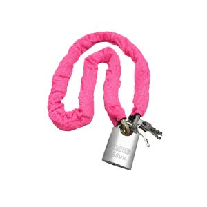 LINGA DE CADENA CON CANDADO 1.2MTS - ROSA